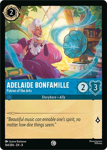 Adelaide Bonfamille - Patron of the Arts (8) #164/204 Common (Near Mint) Reign of Jafar Disney Lorcana: 2025
