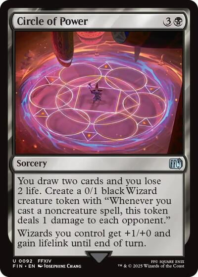 Circle of Power (FIN) #92 Uncommon (Lightly Played) FINAL FANTASY Magic: The Gathering: 2025