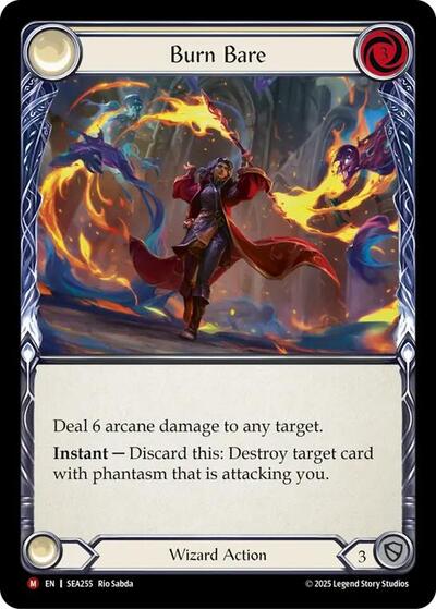 Burn Bare () #SEA255 Majestic (Near Mint) High Seas Flesh and Blood TCG: 2025