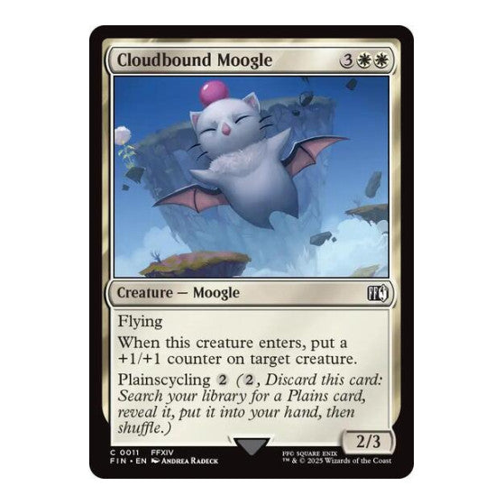 Cloudbound Moogle (FIN) #11 Common FINAL FANTASY Magic: The Gathering: 2025