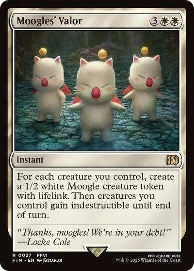 Moogles Valor (FIN) #27 Rare (Lightly Played) FINAL FANTASY Magic: 2025