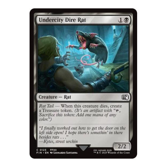 Undercity Dire Rat (FIN) #123 Common FINAL FANTASY Magic: The Gathering: 2025