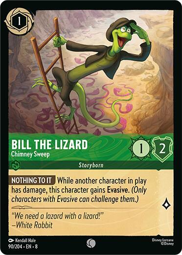 Bill the Lizard - Chimney Sweep (8) #90/204 Common (Near Mint) Reign of Jafar Disney Lorcana: 2025