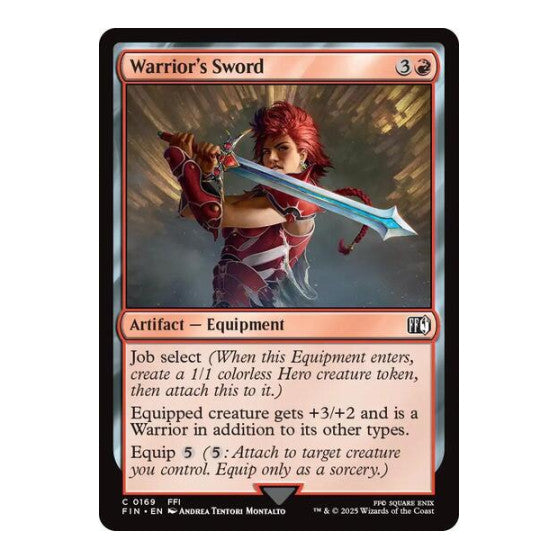 Warrior's Sword (FIN) #169 Common FINAL FANTASY Magic: The Gathering: 2025