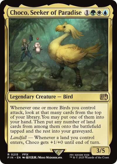 Choco Seeker of Paradise (FIN) #215 Rare (Lightly Played) FINAL FANTASY Magic: The Gathering: 2025