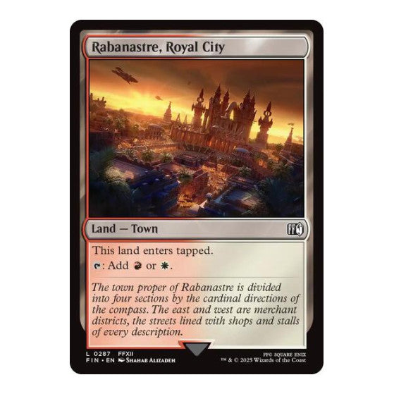 Rabanastre, Royal City (FIN) #287 Land FINAL FANTASY Magic: The Gathering: 2025