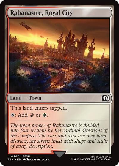 2025 Magic: FINAL FANTASY (FIN) - Rabanastre Royal City (#287, Land)