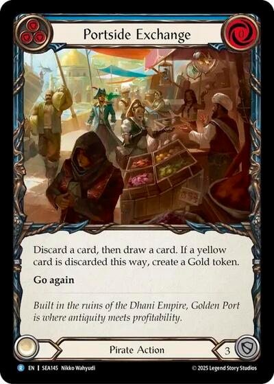 Portside Exchange () #SEA145 Rare (Lightly Played) High Seas Flesh and Blood TCG: 2025