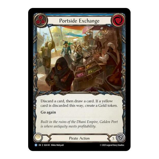 Portside Exchange () #SEA145 Rare (Lightly Played) High Seas Flesh and Blood TCG: 2025