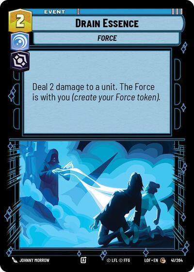Drain Essence (LOF) #041/264 Common (Near Mint) Legends of the Force Star Wars: Unlimited: 2025