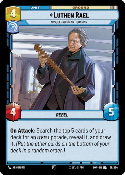 Luthen Rael Masquerading Antiquarian (LOF) #068/264 Uncommon (Near Mint) Legends of the Force Star Wars: Unlimited: 2025