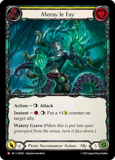 Moray le Fay () #SEA051 Majestic (Lightly Played) High Seas Flesh and Blood TCG: 2025