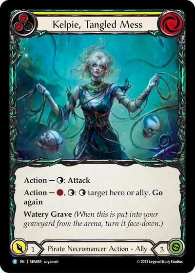 Kelpie, Tangled Mess () #SEA059 Rare (Lightly Played) High Seas Flesh and Blood TCG: 2025