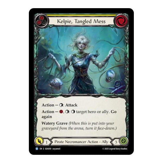 Kelpie, Tangled Mess () #SEA059 Rare (Lightly Played) High Seas Flesh and Blood TCG: 2025