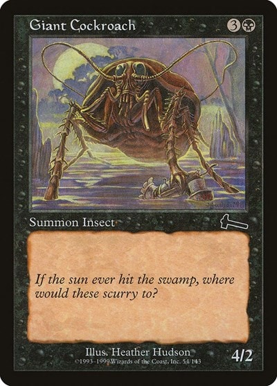 Giant Cockroach (ULG) #54 Common (Moderately Played) Urza's Legacy Magic: The Gathering: 1999