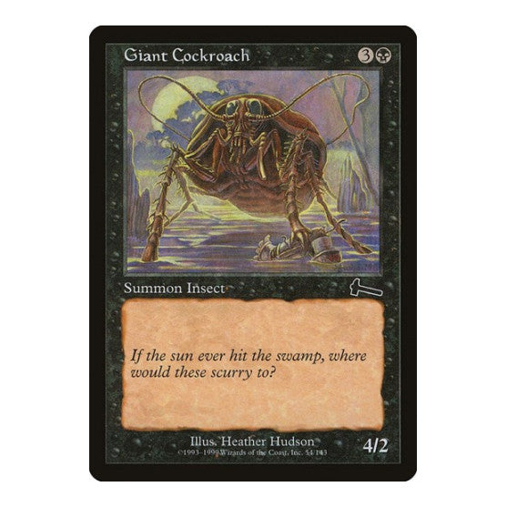 Giant Cockroach (ULG) #54 Common (Moderately Played) Urza's Legacy Magic: The Gathering: 1999