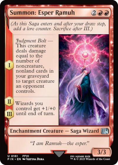 Summon Esper Ramuh (FIN) #161 Uncommon FINAL FANTASY Magic: 2025