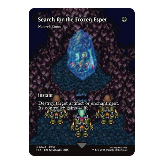 Search for the Frozen Esper - Nature's Claim (Showcase) (FCA) #47 Uncommon (Lightly Played) FINAL FANTASY: Through the Ages Magic: The Gathering: 2025