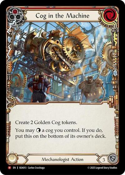 Cog in the Machine () #SEA013 Majestic (Rainbow Foil Near Mint) High Seas Flesh and Blood TCG: 2025