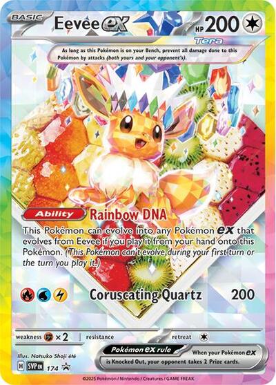 Eevee ex 174 (SVP) #174 Promo (Holofoil Near Mint) SV: Scarlet & Violet Promo Cards Pokemon: 2023