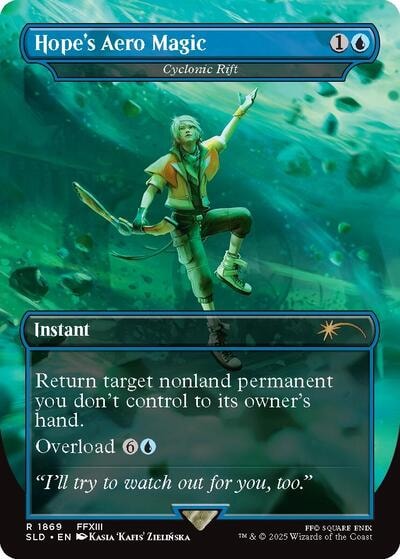 Hope's Aero Magic - Cyclonic Rift (SLD) #1869 Rare (Near Mint) Secret Lair Drop Series Magic: The Gathering: 2026