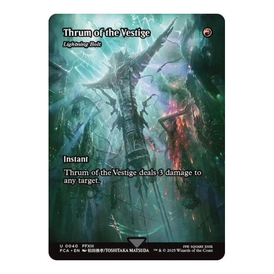 Thrum of the Vestige - Lightning Bolt (Showcase) (FCA) #40 Uncommon (Japanese Foil Near Mint) FINAL FANTASY: Through the Ages Magic: The Gathering: 2025