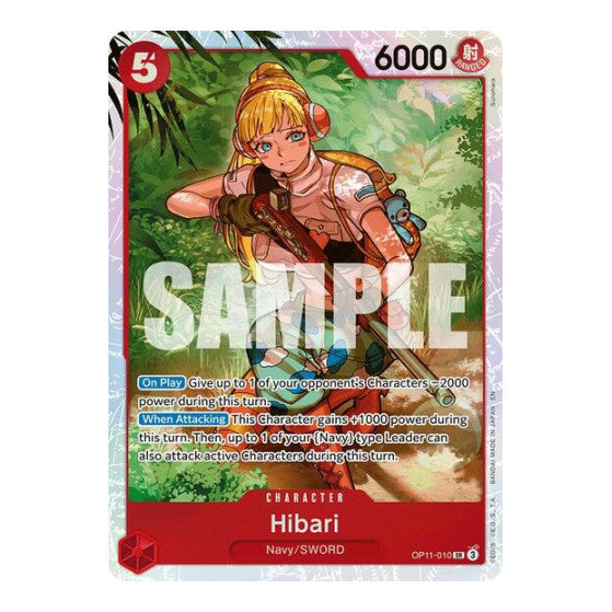 Hibari (OP11) #OP11-010 Super Rare (Foil Lightly Played) A Fist of Divine Speed One Piece Card Game: 2025