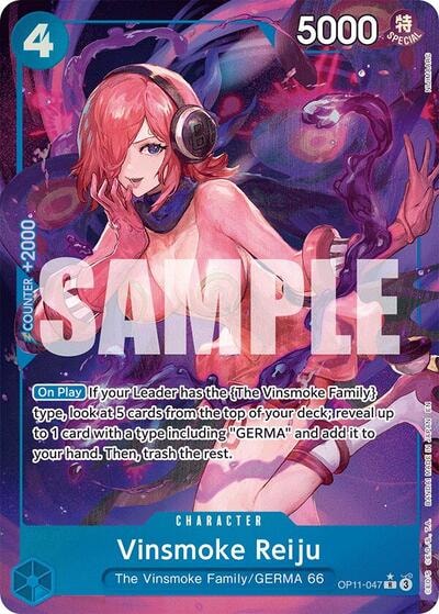 Vinsmoke Reiju Alternate Art (OP11) #OP11-047 Rare (Foil Near Mint) A Fist of Divine Speed One Piece Card Game: 2025