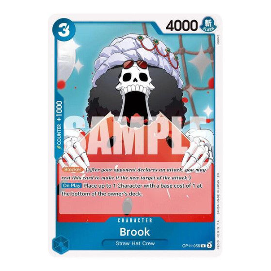 Brook (OP11) #OP11-056 Rare (Foil Lightly Played) A Fist of Divine Speed One Piece Card Game: 2025