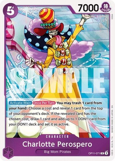 Charlotte Perospero (OP11) #OP11-071 Rare (Foil Lightly Played) A Fist of Divine Speed One Piece Card Game: 2025