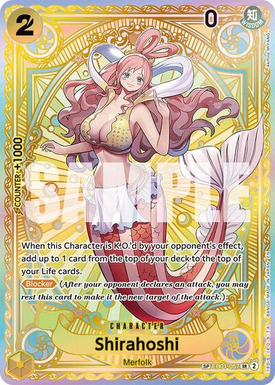 Shirahoshi SP (OP11) #EB01-057 Secret Rare (Foil Near Mint) A Fist of Divine Speed One Piece Card Game: 2025