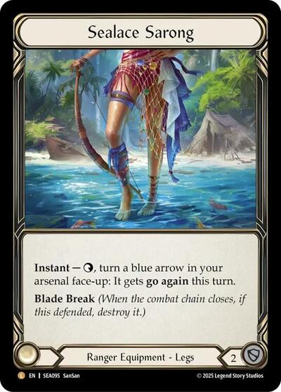 Sealace Sarong () #SEA095 Legendary (Rainbow Foil Damaged) High Seas Flesh and Blood TCG: 2025