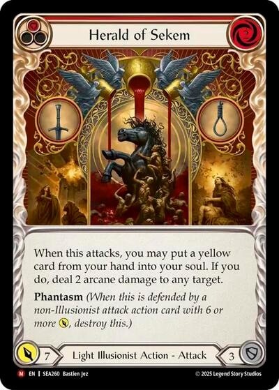 Herald of Sekem () #SEA260 Majestic (Lightly Played) High Seas Flesh and Blood TCG: 2025