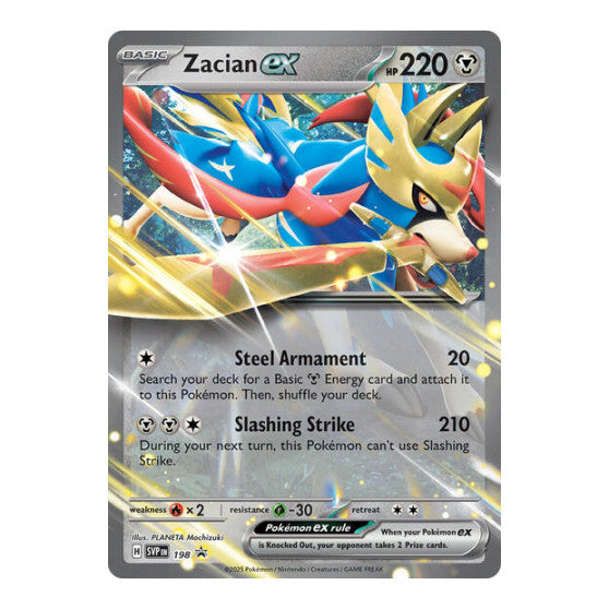 Zacian ex 198 (SVP) #198 Promo (Holofoil Near Mint) SV: Scarlet & Violet Promo Cards Pokemon: 2023