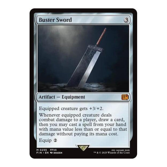 Buster Sword (FIN) #255 Mythic Rare (Foil Lightly Played) FINAL FANTASY Magic: The Gathering: 2025