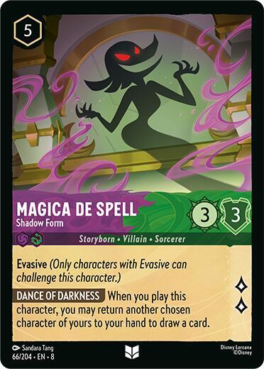 Magica De Spell - Shadow Form (8) #66/204 Uncommon (Near Mint) Reign of Jafar Disney Lorcana: 2025