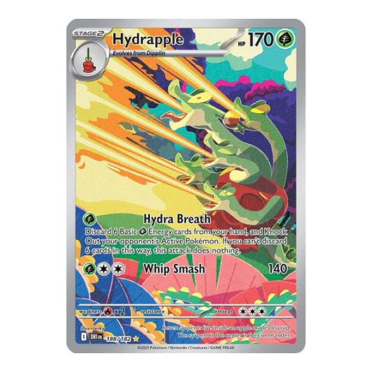 Hydrapple - 188/182 (DRI) #188/182 Illustration Rare (Holofoil Near Mint) SV10: Destined Rivals Pokemon: 2025