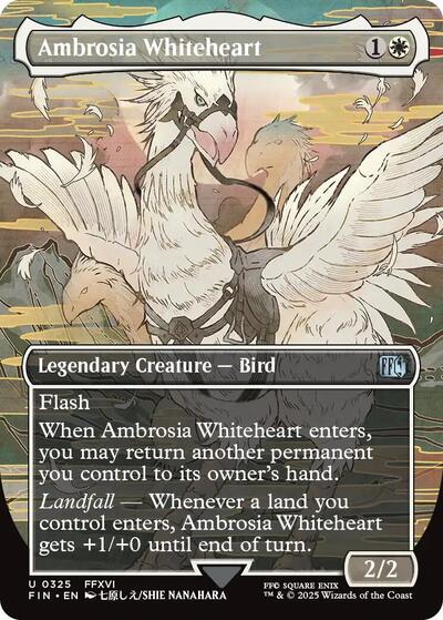 Ambrosia Whiteheart Borderless (FIN) #325 Uncommon (Near Mint) FINAL FANTASY Magic: The Gathering: 2025