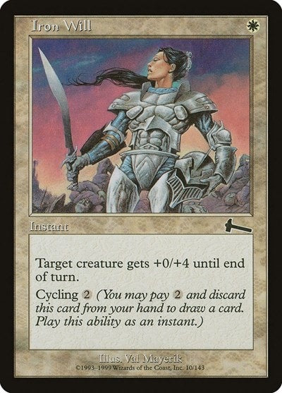 Iron Will (ULG) #10 Common (Damaged) Urza's Legacy Magic: The Gathering: 1999