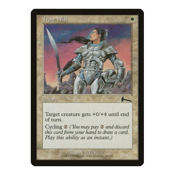 Iron Will (ULG) #10 Common Urza's Legacy Magic: The Gathering: 1999