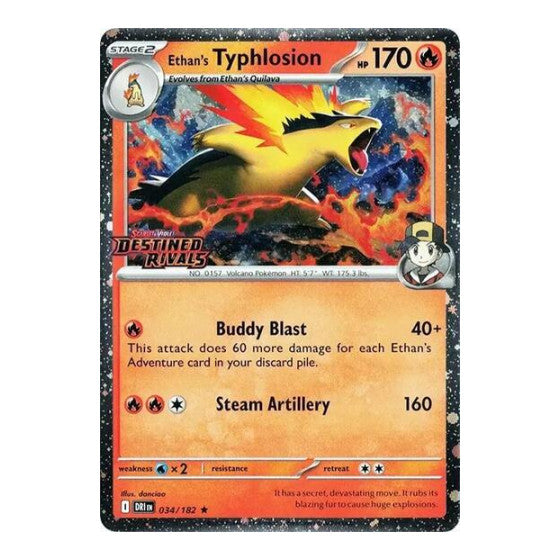 Ethan's Typhlosion (Prerelease) (MCAP) #034/182 Rare (Holofoil Near Mint) Miscellaneous Cards & Products Pokemon: 2026