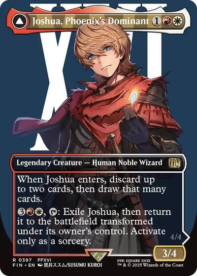 Joshua, Phoenix's Dominant (Borderless) (FIN) #397 Rare (Lightly Played) FINAL FANTASY Magic: The Gathering: 2025