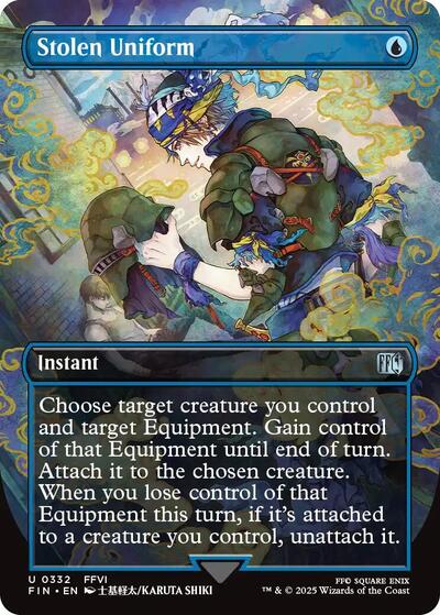 Stolen Uniform Borderless (FIN) #332 Uncommon (Lightly Played) FINAL FANTASY Magic: The Gathering: 2025