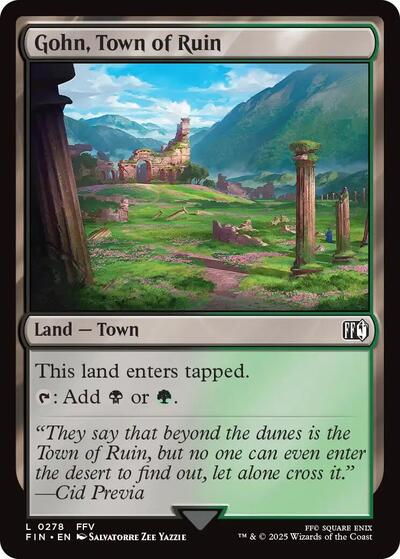 Gohn Town of Ruin (FIN) #278 Land (Lightly Played) FINAL FANTASY Magic: The Gathering: 2025
