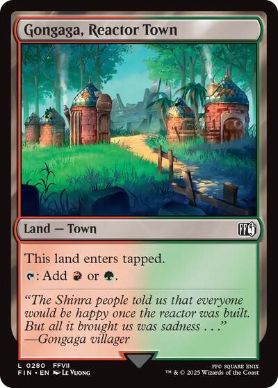 Gongaga Reactor Town (FIN) #280 Land FINAL FANTASY Magic: The Gathering: 2025