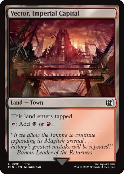 2025 Magic: FINAL FANTASY (FIN) - Vector Imperial Capital (#291, Land) (Lightly Played)