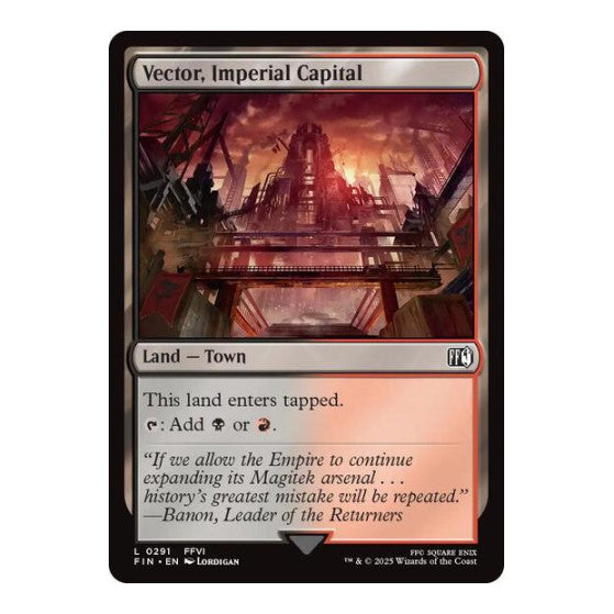 Vector, Imperial Capital (FIN) #291 Land (Lightly Played) FINAL FANTASY Magic: The Gathering: 2025