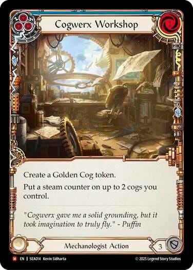 Cogwerx Workshop () #SEA014 Majestic (Rainbow Foil Lightly Played) High Seas Flesh and Blood TCG: 2025