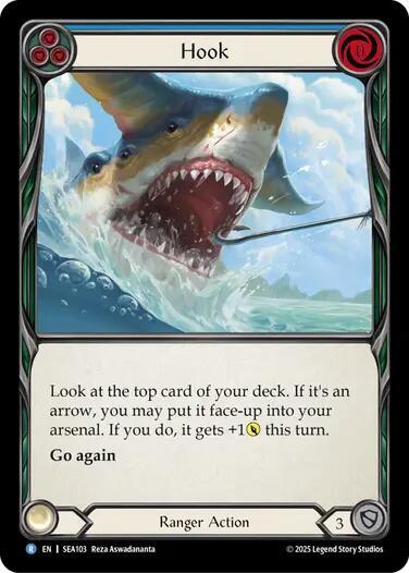 Hook () #SEA103 Rare (Lightly Played) High Seas Flesh and Blood TCG: 2025