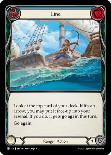 Line () #SEA104 Rare High Seas Flesh and Blood TCG: 2025